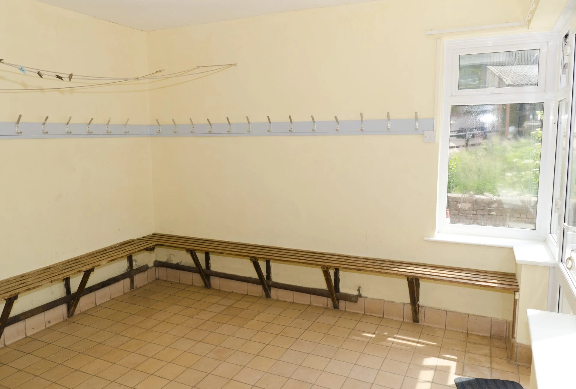 Boot room storage for outdoor clothing and equipment