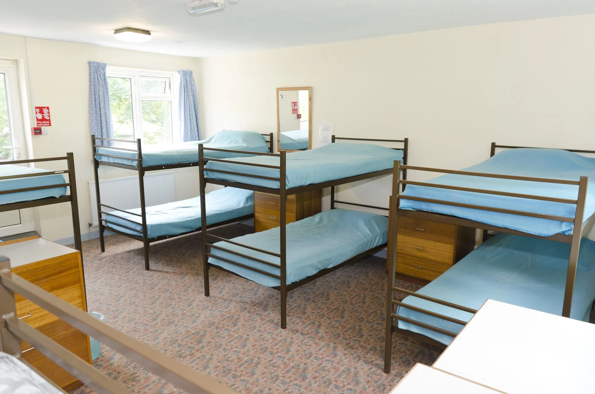 Additional bunk beds in dorm rooms
