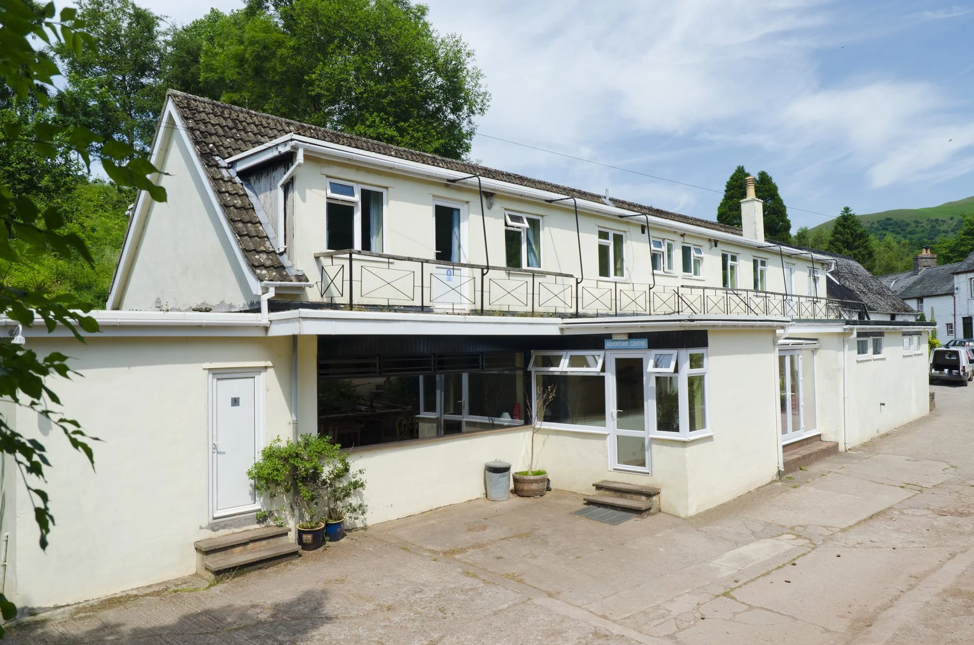 Brecon Bunkhouse exterior at Cwmfforest Farm