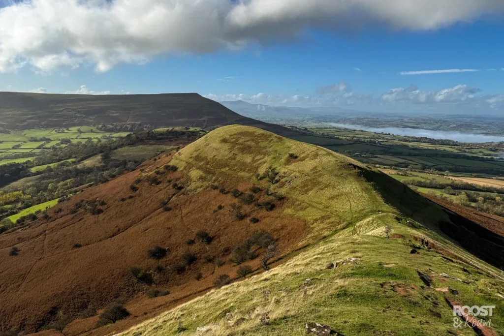 Brecon Beacons mountain landscape near the bunkhouse